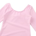 thumbnail image 3 of Miutii Kids Girls Long Sleeve Leotard Ballet Bodysuit Basic Dancewear Gymnastics Ballet Dance Leotard Pink 8, 3 of 8