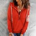 thumbnail image 2 of Ketyyh-chn99 Womens Zipper Hoodie Coat Lightweight Zip up Hoodie Sweatshirt Casual Fall Clothes Orange,L, 2 of 4