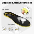 thumbnail image 2 of FitVille Men's Wide Fit Slip-Resistant Running Shoes Thick-Sole Upgraded Arch Support Shoes for Men, 2 of 6