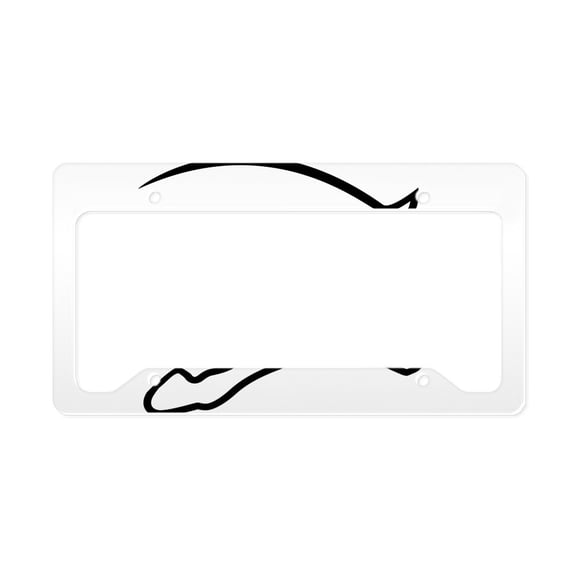 CafePress - Hunter Jumper License Plate Holder - Aluminum License Plate Frame, License Tag Holder