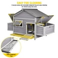 thumbnail image 3 of Aivituvin Large Chicken Coop Expandable Chicken House for Outdoor with Two Nesting Box, Leakproof Pull-on Tray and UV-Resistant Roof Panel, 3 of 9