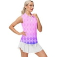 thumbnail image 2 of AOBUTE Women's Sleeveless Golf Shirts Moisture Wicking 1/4 Zip Polo Tennis Shirt, 2 of 7
