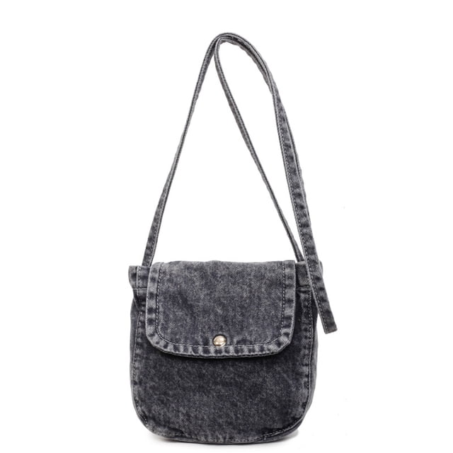 Bolso bandolera casual minimalista de mezclilla con bandolera