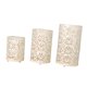 thumbnail image 4 of Candelabro decorativo con forma de farol, adorno de metal para centro de mesa, accesorios para fotos Blanco, 4 of 9
