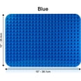 thumbnail image 4 of Apostrophe Games Building Block Base Plates for Large Blocks 15" x 10" Assorted Colors, Compatible with Major Brands, (4 Pack - Green, Light Green, Sand, Blue), 4 of 6