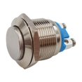 thumbnail image 1 of 2x 19mm Latón Niquelado Interruptor de Arranque Resistente a Agua Switch Momentáneo, 1 of 8