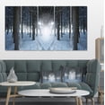 thumbnail image 1 of Winter Forest with Dark Woods - Impression sur Toile Paysage, 1 of 4