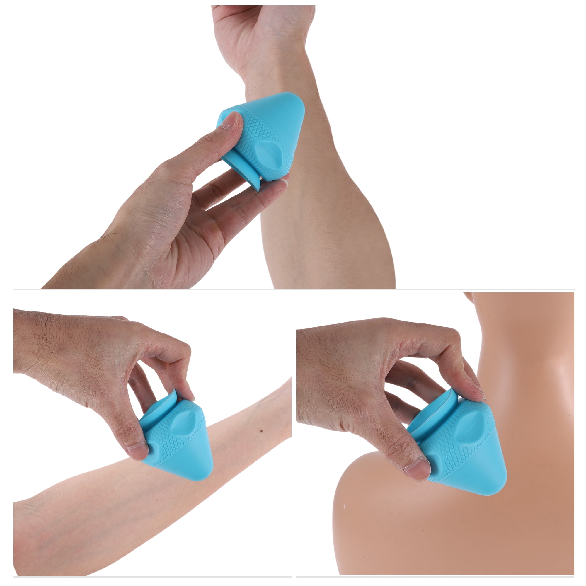 Unique Bargains Adsorption Massager 2.76"x2.76"x2.95" 1 Pc Blue