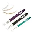 thumbnail image 2 of 6 Pieces Dreadlock Crochet Hook Hair Weaving DIY Your Hairstyle Salon Hair Extensions Tool Silicone Handle Hair Braiding Tool, 2 of 10