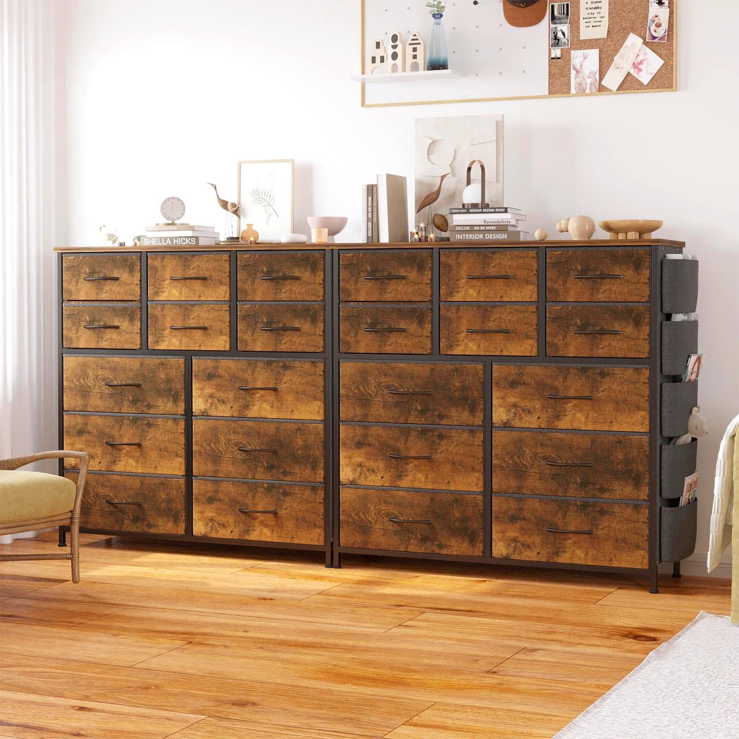 Nonwoven Fabric Drawer with 12 Drawers, Fabric Storage