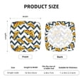 thumbnail image 6 of Square Chair Cushions Cover, Cute Pizza Wavy Lines Elastic Office Chair Cover for Dining Chairs with Ties and Removable Cover, Desk Chair Seat Cushion Protectors set of 2, 6 of 7