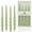GREEN, variant on 9.3 Inch Spiral Taper Candles Set of 4 Burn Time 6 H Unscented Smokeless Candles for Christmas Wedding Dinner Decoration Candle Sticks