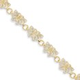 thumbnail image 1 of Beautiful 14k w/Rhodium Butterfly Bracelet, 1 of 1