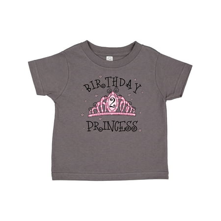 

Inktastic Tiara 2nd Birthday Princess Gift Toddler Toddler Girl T-Shirt