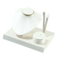 thumbnail image 2 of QccHieUs Jewelry Display Set 3 in 1 Design Earring Stand Organizer Necklace Display Stand White, 2 of 9