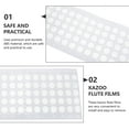 thumbnail image 4 of LIFKOME 200Pack Kazoo Flute Diaphragms ABS Sound Production for Hobbyists, 4 of 8