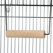 ZENY 39 House Shape Bird Cage Large Parrot Cage Metal Frame, Black