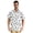 Bear Paw, variant on Men's Casual Button Down Shirts Short Sleeve Summer Hawaiian Beach Shirt, Cats with Blue White Striped