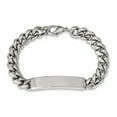 thumbnail image 3 of Stainless Steel Polished 8.25in ID Bracelet, 3 of 5