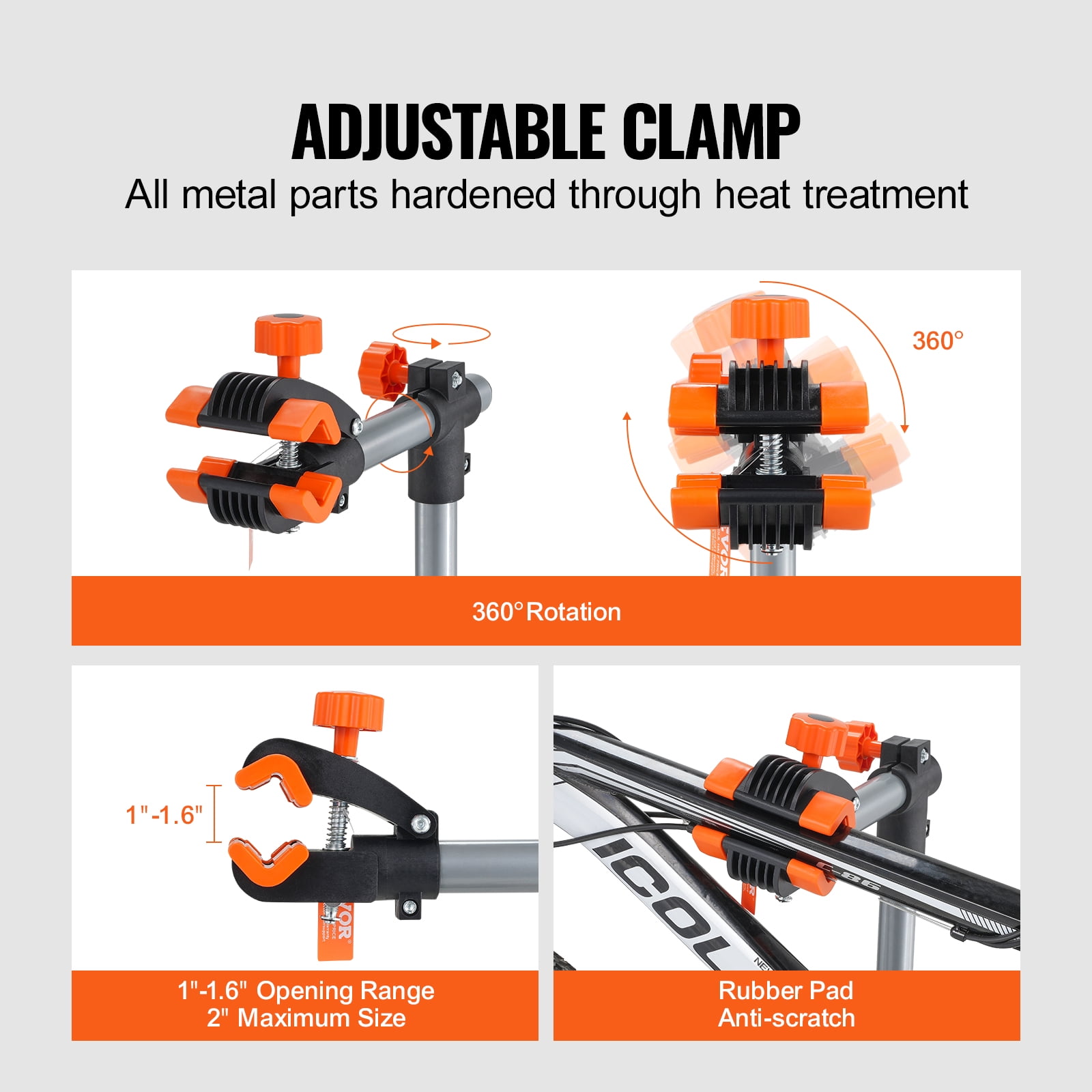 KFFKFF Bike Repair Stand 80LBS Adjustable Maintenance Folding Bike