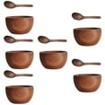 thumbnail image 6 of RENACLIPY 12-Piece Assorted Color Wooden Bowls Set, Ideal for Salad, Rice, Soup, and Kitchenware, 6 of 8