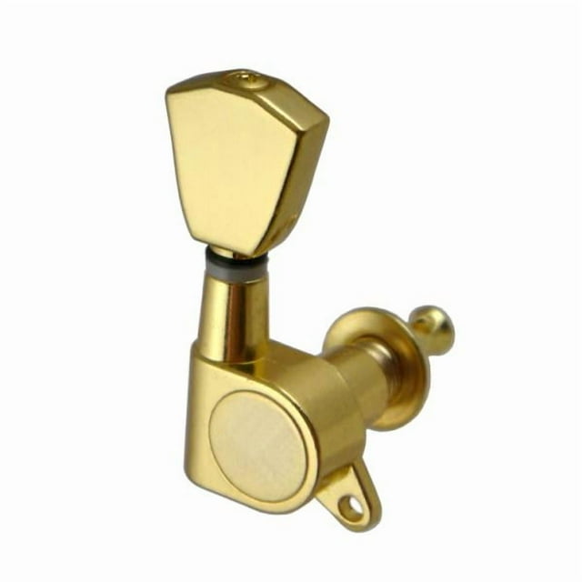 6 clavijas de afinación para guitarra selladas en oro, cabezales de máquina, guitarra eléctrica Trapecio 3L3R