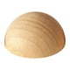 thumbnail image 1 of Media bola de madera para manualidades, tapa de poste de pasamanos de escalera de medio círculo grande de madera maciza 15 centímetros, 1 of 9