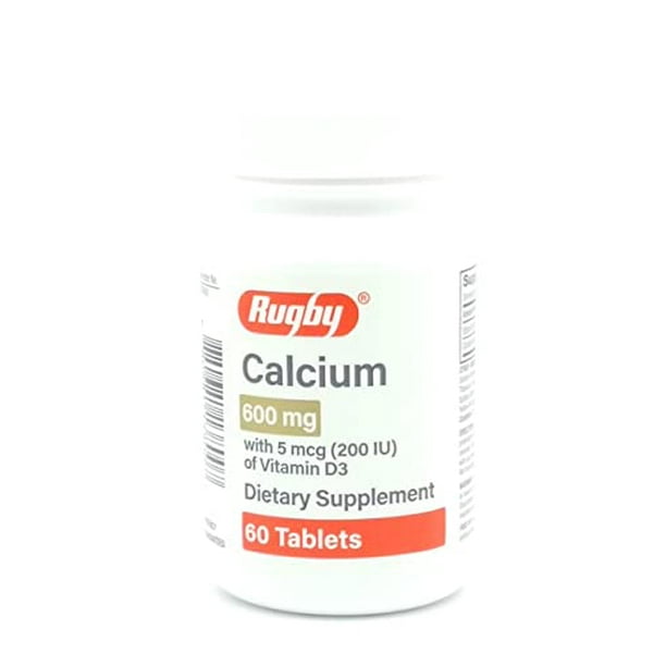 Rugby Laboratories Calcium 600 mg Calcium Supplement Calcium Carbonate