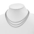 thumbnail image 4 of White Sterling Silver necklace Fancy Cubic Zirconia CZ Round Clear 16 in 6 mm, 4 of 5