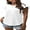 White, variant on Summer Ruffle Short Sleeve Knit Tunic Tops Shirts Tank Tee Blouse For Women