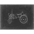 thumbnail image 2 of Harper, Ethan 14x12 White Modern Wood Framed Museum Art Print Titled - Tractor Blueprint III, 2 of 4