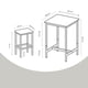 thumbnail image 4 of VASAGLE Mesa de Bar con 2 Bancos, Mesa Comedor con Sillas, Mesa Cocina Pequeña 60 x 60 x 90 cm, Cada Taburete Bar 30 x 40 x 65 cm, para Cocina, Comedor, Industrial, Marrón Rústico y Negro, 4 of 4