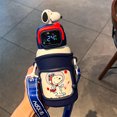 thumbnail image 1 of Taza termo infantil Snoopy para que los niños vayan a la escuela taza de agua especial para niñas taza de paja portátil para estudiantes de primaria de acero inoxidable, 1 of 5