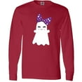 thumbnail image 3 of Inktastic Little Ghost, Cute Ghost, Ribbon, Halloween Long Sleeve T-Shirt, 3 of 5