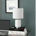 thumbnail image 2 of Evelyn&Zoe 15" Modern/Contemporary Mini Lamp with White Drum Linen Shade, 2 of 8