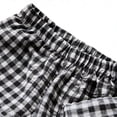 thumbnail image 2 of Pounoo Womens Matching Sets Gingham Print Ruffle Sleeve Peplum Top Wide Leg Pants Cute Daily Style (For Small Wearers) Gift, 2 of 6