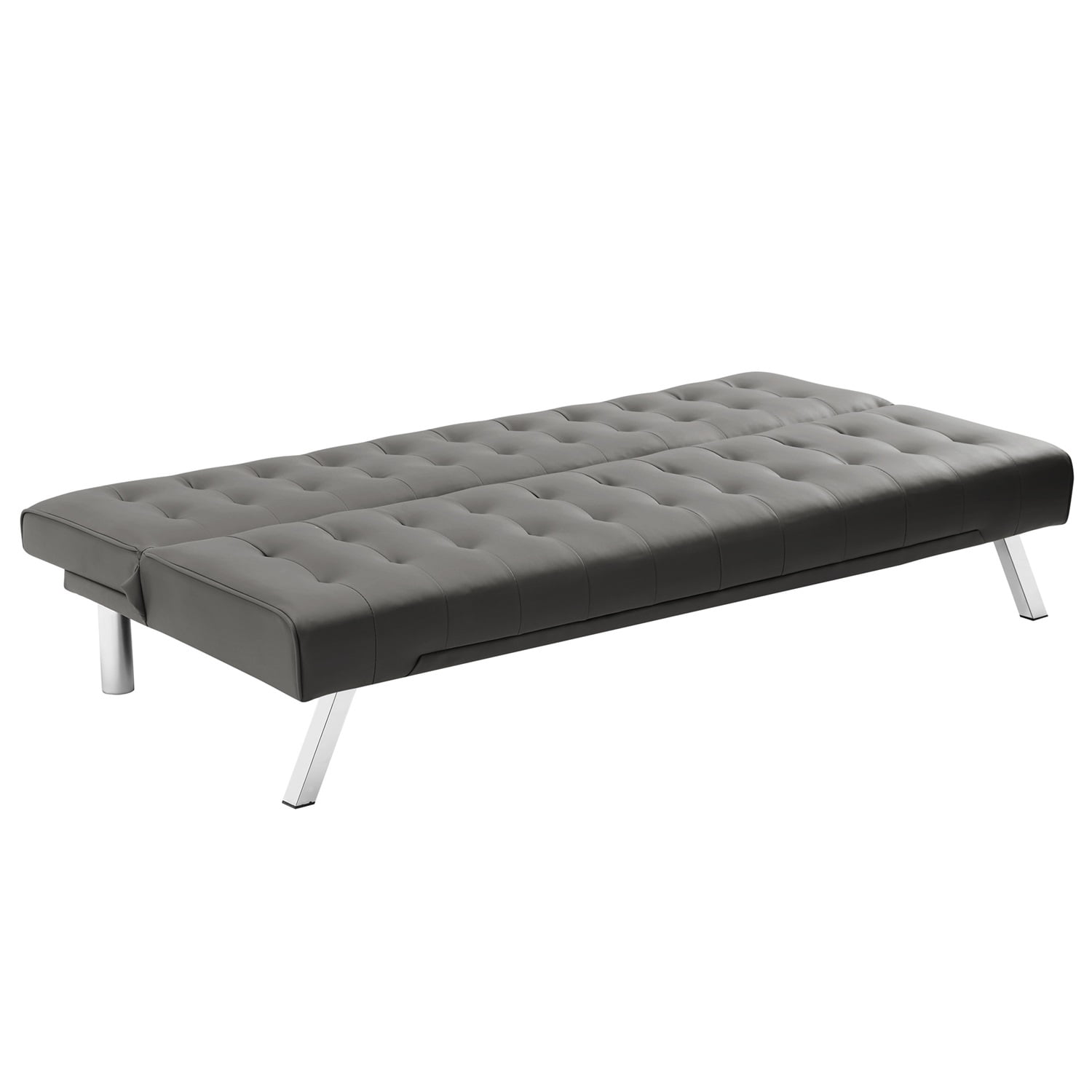 Kepooman Modern Convertible Folding Sofa Bed for Compact Living Space, Apartment, Dorm, Bonus Room with Metal Legs, Grey Kepooman Modern Convertible Folding Sofa Bed for Compact Living Space, Apartment, Dorm, Bonus Room with Metal Legs, Grey