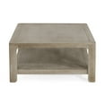 thumbnail image 3 of Christopher Knight Home 34.45" Square Coffee Table, Semi-Open Storage 2-Tier Accent Table, Light Ash, 3 of 6