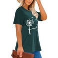 thumbnail image 2 of XCHQRTI Women's Dragonfly Tee Shirts Plus Size Graphic Tshirts Flower Oversized Tops with Dragonflies Short Sleeve, 2 of 10