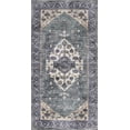 thumbnail image 2 of Nourison Brilliance Machine Washable Persian Teal Blue 2' x 3'9" Area Rug (2x4), 2 of 8