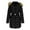 Black, variant on RYDCOT Womens Winter Coats with Faux Fur Hood Waterproof Warm Quilted Puffer Jacket Parka Zip Belted Padded Down Cotton Coat Outerwear on Clearance