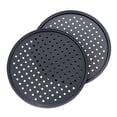 thumbnail image 3 of Paquete de 2 sartenes para pizza de acero al carbono, perforadas, antiadherentes, 31 cm, 3 of 9