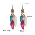 thumbnail image 4 of HOOUN BOHO Womens Earrings Vintage Feather Tassel Earings Drop Fashion Jewelry Gifts-multicolor, 4 of 8