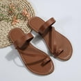 thumbnail image 5 of VerPetridure Clearance Women's Platform Flip Flops Sandals with Arch Support, Summer Lightweight Beach Cushion Flat Sandals Size 6.5, 5 of 7