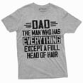 thumbnail image 6 of Men's Father's day Dad T-shirt bald dad Father Papa Gift Tee Birthday Humorous saying Funny shirt (XX-Large Navy Blue), 6 of 7