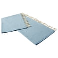 thumbnail image 3 of Ox Bay Shashi Light Blue Diamond Ultra-Soft Turkish Cotton Throw Blanket, 50" x 60", 3 of 8