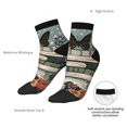 thumbnail image 6 of Pofeuu Vintage Art Butterfly Flower Print 30cm Socks, Adult Running Hiking Socks for Youth and Adult, 6 of 7
