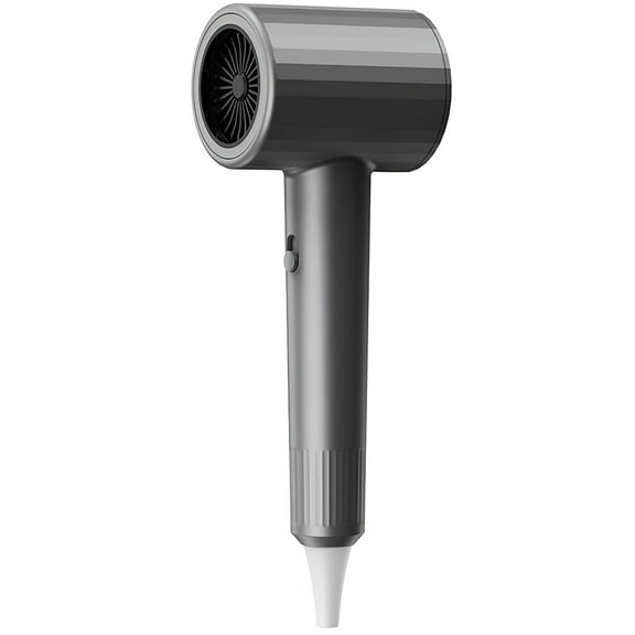 HIBIBUD Hair Dryer with Folding Handle and Retractable Cord, Travel Hair Dryer for Women, Gray