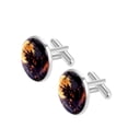 thumbnail image 2 of Halloween Elegant Stainless Steel Cufflink Set for Formal Attire, Made of Stainless Steel, Ideal for Special Occasions, 2 of 6