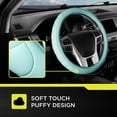 thumbnail image 4 of Auto Drive Faux Leather Steering Wheel Cover, Multiple Colors, Sage Green, 4 of 6